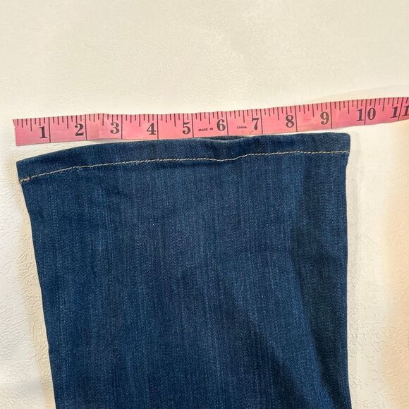 Paige Denim Flare Jeans Size 25 Dark Wash | Premium Stretch Bootcut Mid Rise - Picture 9 of 11